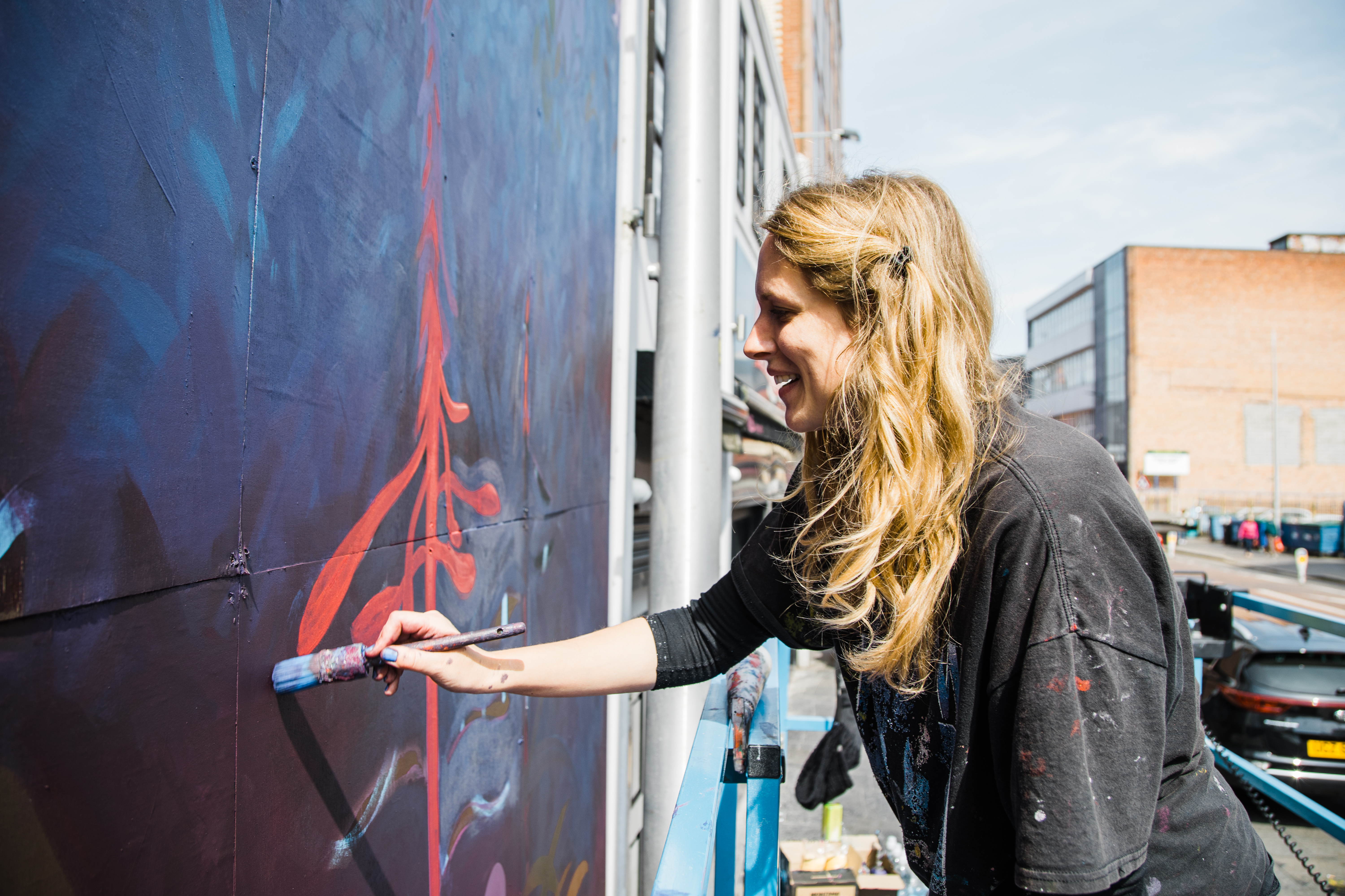 アート・デザイン・音楽 Jean Rustin: Celeste Psichiatrico Janis Joplin Mural Radiates Joy and Color in San Antonio